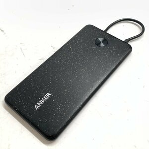 f001 B ANKER A1219 モバイルバッテリー ブラック PowerCore III Slim 5000 with Built-in Lightning Cable iphone 動作品