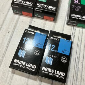 m001 E CASIOカシオ NAME LAND ネームランド TAPE CARTRIDGE テープカートリッジまとめ 6点 18mm 9mm 12mm 未使用 保管品の画像4