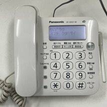 m002 D2(60) Panasonic VE-GD21-W パナソニック コードレス電話機 親機 ACアダプター 通電確認 現状_画像1