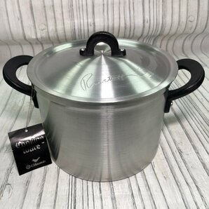 m002 A1 保管品 島本製作所 シチューパン 22cm 両手鍋 容量 6.0L アルミニウム SHIMAMOTO STEW PAN 調理器具の画像1