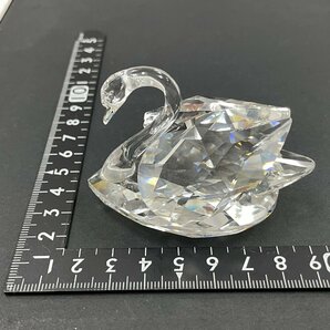 m002 D1(60) SWAROVSKI スワロフスキー フィギュリン スワン 鶴 置物 クリスタル 硝子 ガラスの画像8