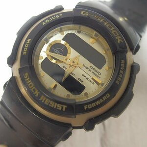 f002 Z2 24.CASIO カシオ G-SHOCK G-300G メンズ腕時計アナデジ クォーツ ゴールド×ブラック 電池切れ 宅急便コンパクト