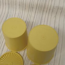 f002 F2 TUPPERWARE タッパーウェア デコレーター 円筒形 高さ約21cmと19cm 昭和レトロ ビンテージ_画像6