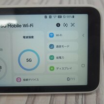f002 Z2 動作品 ギャラクシー SCR01 5G Mobile Wi-Fi Galaxy ホワイト モバイルルーター ネットワーク ポケットWi-Fi KDDI判定〇_画像3