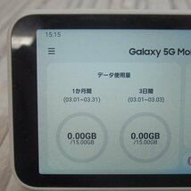 f002 Z2 動作品 ギャラクシー SCR01 5G Mobile Wi-Fi Galaxy ホワイト モバイルルーター ネットワーク ポケットWi-Fi KDDI判定〇_画像2