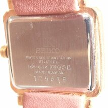 f002 B1 16 SEIKO セイコー LUKIA ルキア 1N01-0L20 レディースクオーツ ピンク文字盤 腕時計 ネコポス385円_画像2