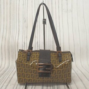 f002 BAG FENDI フェンディ ズッカ FF柄 レザー ビニール ミニ ハンドバッグ ミニボストン ヴィンテージ 現状