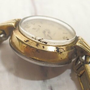 f002 Z2 67. ピアース PIERCE レディース腕時計 14K GOLD FILED 手巻き アンティーク 動作品 ネコポス385円の画像4