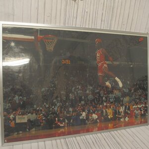 f002 KAIGA NIKE ナイキ MICHAEL JORDAN マイケル ジョーダン ポスター1988年 MVP NBA BULLS ブルズ 幅約88cm 高さ58cm