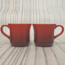 f002l C1 未使用 ル・クルーゼ LE CREUSET ティーポットセット マグカップ2客 赤 レッド 茶器 元箱 保管品_画像5