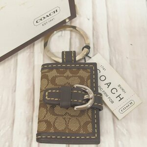 f002 Z1 未使用 コーチ COACH キーリング シグネチャー キーホルダー 手帳型 チャーム ネコポス385円