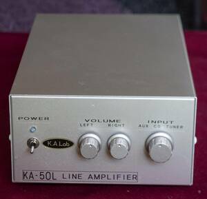  original work line amplifier [KA-50L]6DJ8 SRPPx1 step ( unused goods )