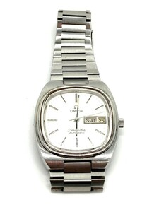 【え沖】 ☆ OMEGA オメガ シーマスター Seamaster デイデイト 166.0213 自動巻 動作品 腕時計 シルバー MDZ01MNB39