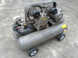 中古 エアー コンプレッサー ナカトミ パワっこ PC-58A 100V 2気筒 福島県