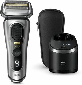 【新品未使用】BRAUN ブラウン シリーズ9 PRO+ 9567cc 電気シェーバー アルコール洗浄システム付き シルバー