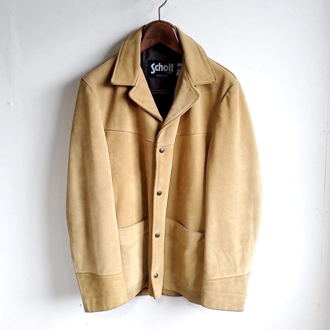 Yahoo!オークション -「schott スエードジャケット Yahoo!オークション -「schott スエードジャケット