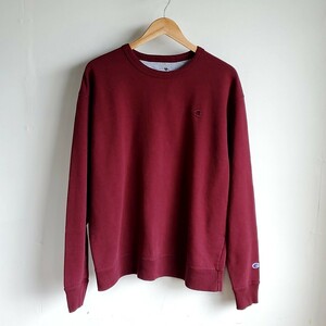 B46◆チャンピオン CHAMPION プルオーバー スウェット size USA:L JPN:2XL えんじ 赤茶系 中古 古着 USED AUTHENTIC