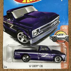 [G_158N] '67 CHEVY C10, ベーシックカー【ホットウィール】