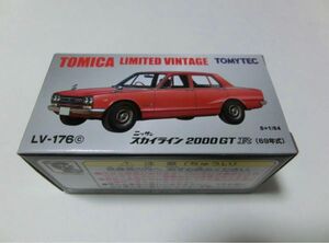 トミカリミテッドヴィンテージ 1/64 LV-176c 日産 スカイライン 2000GT‐R 赤 69年式 新品