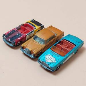 ★ 【現状品】 ミニカー マッチボックス 3台まとめて ロールスロイス メルセデス ★