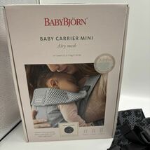 ■美品■ ベビービョルン BABY BJORN 抱っこひも メッシュ ミニ MINI ベビーキャリア ベビー用品 赤ちゃん ヒョウ柄 新生児 抱っこ_画像3