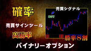 【確率】 バイナリーオプション サインツール 次の足が陽線or陰線を予測する売買シグナルツール ハイローオーストラリア 必勝法 自動売買