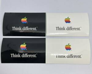 Apple（アップル）Think different ノベルティステッカー 非売品 ※4枚セット（黒と白2枚ずつ）