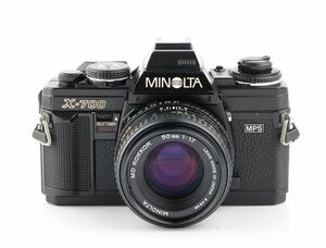 06019cmrk MINOLTA X-700 + MD ROKKOR 50mm F1.7 MF一眼レフカメラ 標準レンズ MDマウント
