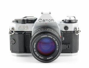 06034cmrk Canon AE-1P PROGRAM + New FD 50mm F1.4 MF一眼レフ フイルムカメラ 標準レンズ