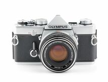 06050cmrk OLYMPUS OM-1 ＋ F.ZUIKO AUTO-S 50mm F1.8 標準レンズ MF一眼レフカメラ_画像1