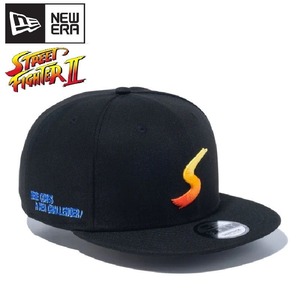 NEWERA ニューエラ STREET FIGHTER II ストリートファイターII コラボ 9FIFTY CAP キャップ 帽子 ロゴ 刺繍 黒 ブラック