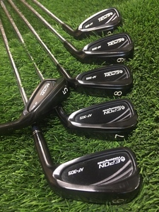 超レア！ EPON AF-305 BK ブラックリミテッドアイアン!! 5-PW(6本) +ヘッドカバー 70th記念 モデル 限定アイアン　AF-305 BK 