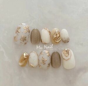 現品　ネイルチップ シンプルネイル nail ベージュネイル