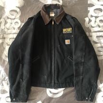 カーハート　デトロイトジャケット ブラック　Carhartt ダックジャケット トラディショナル　サンタフェ　アクティブ　フェード_画像1