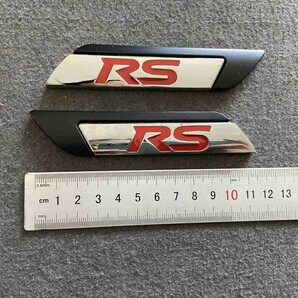 ★RS★233★ 金属ステッカー エンブレム デカール 2枚セット 3D 立体 車用装飾 両面テープで取付簡単の画像5