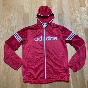 adidas Neo アディダス red レッド パーカー　トップス 美品