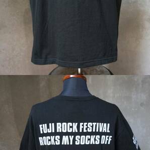 2015 FUJI ROCK × STAR WARS × BEAMS トリプルネーム 黒 ブラック コットン ダースベイダー 半袖Ｔシャツ XLの画像7