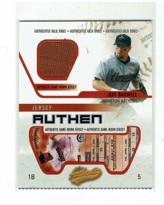 【Jeff Bagwell/ジェフ・バグウェル】2003 MLB Fleer Authentix AUTHEN ジャージーカード #JA-JB