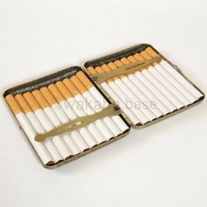 【送料無料 新品未使用】シガレットケース  Jack Daniel's 20本収納 ヴィンテージ 紙巻きタバコ タバコケース アンティークの画像5