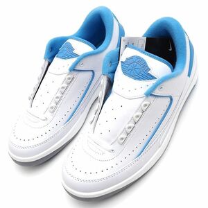 B05178 新品 NIKE/AIR JORDAN 2 レザースニーカー【サイズ：US10.5(28.5cm)】ホワイト/ユニバーシティーブルー ジョーダン ナイキ