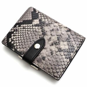 C0507S unused goods U by ungaro/ leather wallet purse python Ungaro lady's 