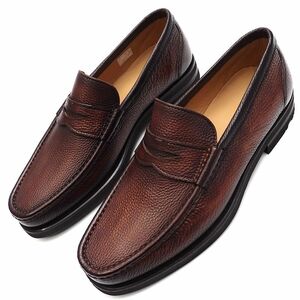 C0562S new goods MAGNANNI/ coin Loafer [ size :38] Brown EXTRALIGHT sole leather shoes Magna -ni