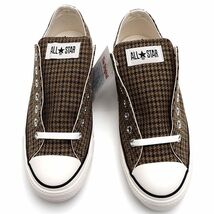 C0587S 新品 CONVERSE/ALL STAR スニーカー 【サイズ：US8.5 (27cm)】 ベージュ チェック コンバース _画像2