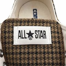 C0587S 新品 CONVERSE/ALL STAR スニーカー 【サイズ：US8.5 (27cm)】 ベージュ チェック コンバース _画像6