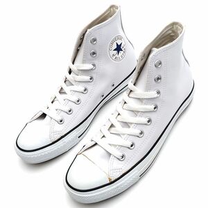 A05170YU9 未使用品訳あり CONVERSE/ALL STAR レザースニーカー 【サイズ：US7(25.5cm)】 ホワイト 1B907 オールスター コンバース 