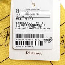 C05129 新品 Felisi/レザーウォレット 三つ折り財布 レッドベニス クロコ型押し 969/SA コンパクト フェリージ メンズ レディース_画像8