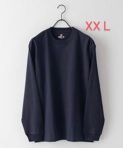 Hanes ヘインズ ビーフィーロングＴシャツ XXL　H5186L　黒