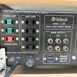 McIntosh マッキントッシュ C28 プリアンプ 通電確認済 現状品の画像7