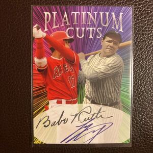 【超希少】大谷翔平　ベーブ・ルース　PLATINUM CUTS プリントサインカード　1,000枚限定品