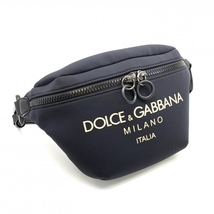 DOLCE＆GABBANA ドルチェ＆ガッバーナ D＆G ディージー ボディバッグ ウエストバッグ ナイロン ロゴ ブラック 黒 メンズ 管理RT36704_画像2